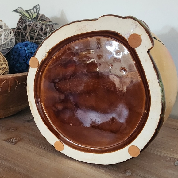 ☃️ Kirklands Bohemian Style Snowman Cookie Jar – Hand-Painted Ceramic, 9.5” - Picture 11 of 15